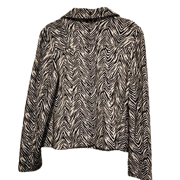 Charter Club Zebra Print Blazer Jacket – Size Medium - Picture 2 of 7